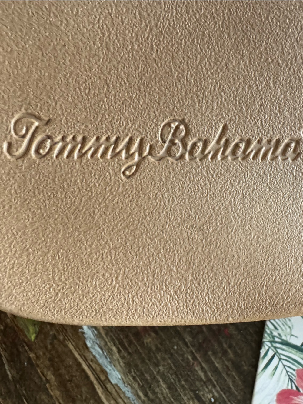 Tommy Bahama Brown Footbed Very dark navyStrap COMFY Flip Flops🌴classic - Picture 4 of 9